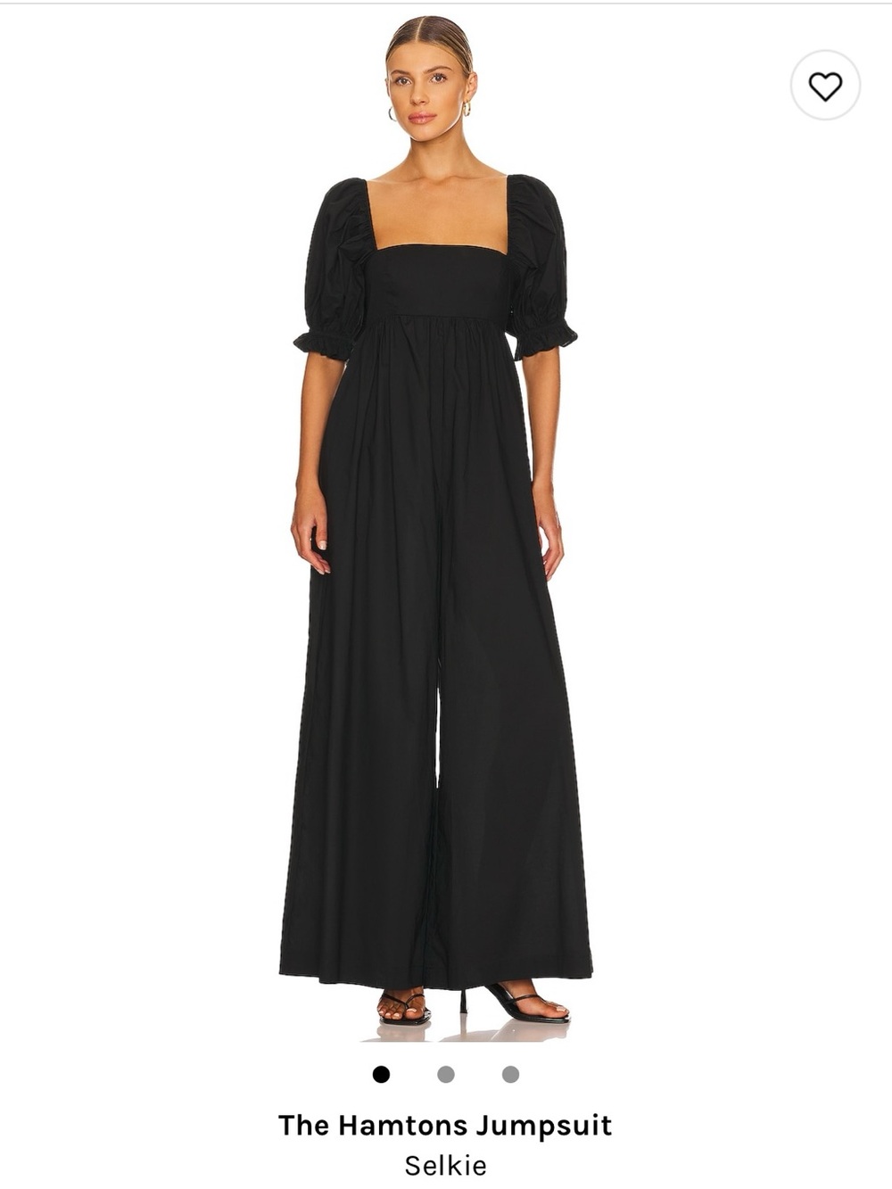 Selkie Black Hamptons Wide-Leg Jumpsuit - Picture 2 of 5